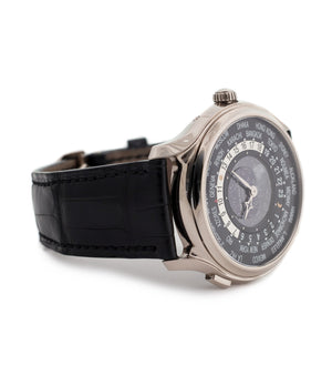 buy Patek Philippe Worldtime Moonphase 5575G rare 175th Anniversary white gold watch online with box, papers and manufacturer's warranty for sale online WATCH XCHANGE London