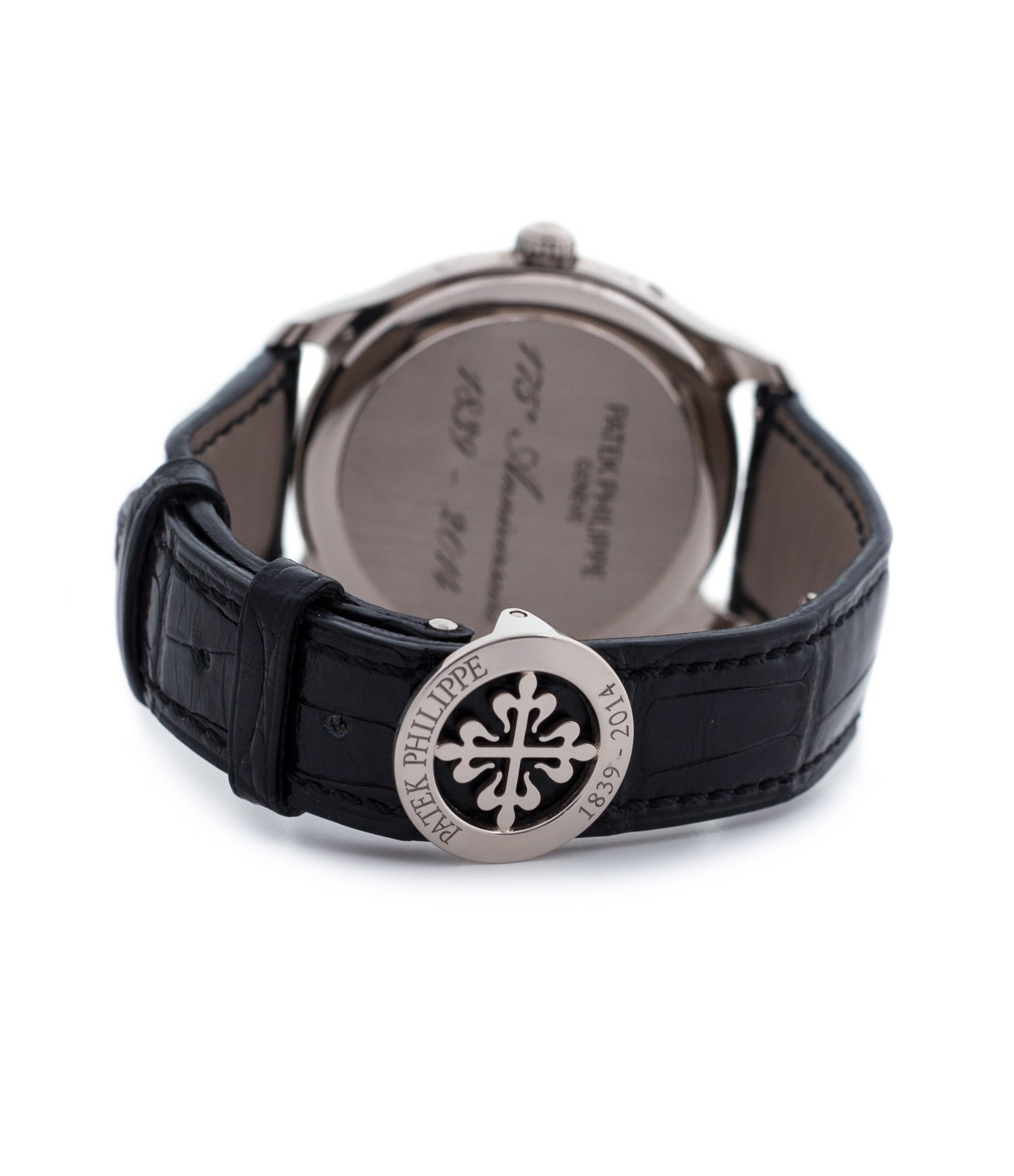 buy Patek Philippe Worldtime Moonphase 5575G rare 175th Anniversary white gold watch online with box, papers and manufacturer's warranty for sale online WATCH XCHANGE London