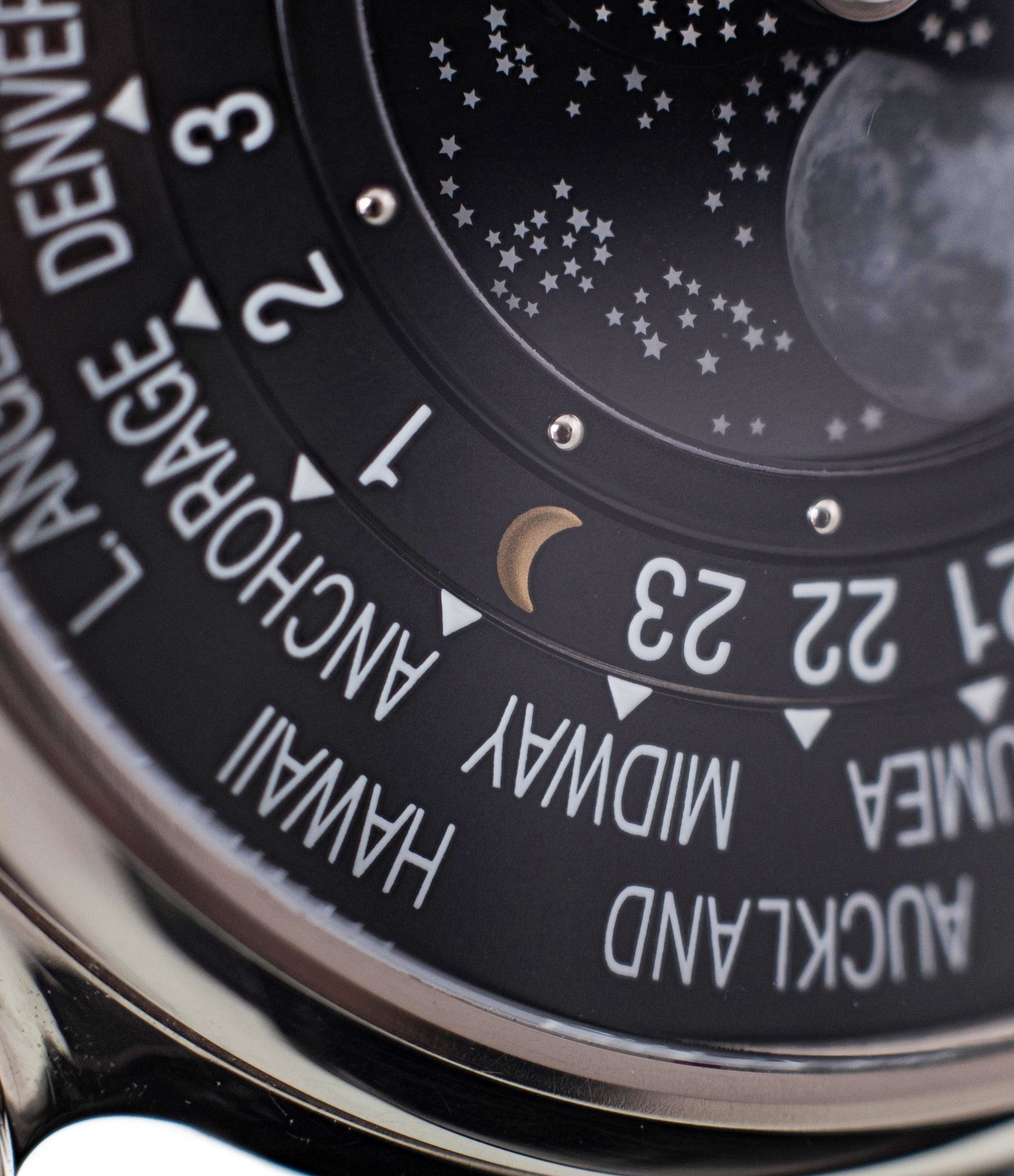 buy Patek Philippe Worldtime Moonphase 5575G rare 175th Anniversary white gold watch online with box, papers and manufacturer's warranty for sale online WATCH XCHANGE London