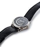 buy Patek Philippe Worldtime Moonphase 5575G rare 175th Anniversary white gold watch online with box, papers and manufacturer's warranty for sale online WATCH XCHANGE London