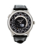 buy Patek Philippe Worldtime Moonphase 5575G rare 175th Anniversary white gold watch online with box, papers and manufacturer's warranty for sale online WATCH XCHANGE London