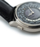buy Patek Philippe Worldtime Moonphase 5575G rare 175th Anniversary white gold watch online with box, papers and manufacturer's warranty for sale online WATCH XCHANGE London