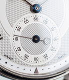 buy Voutilainen Observatorie rare hand-made time-only white gold watch from independent watchmaker online for sale WATCH XCHANGE London with box and papers and blue hands and guilloche dial