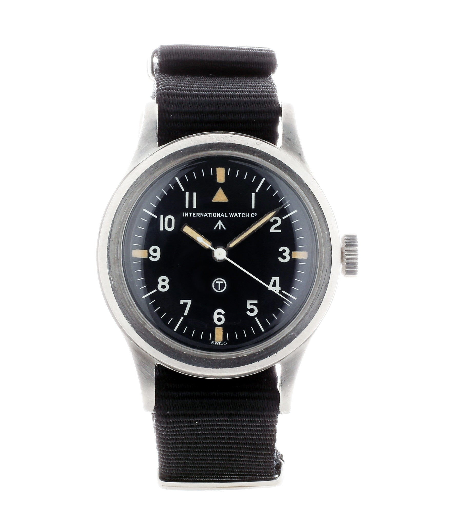 buy vintage IWC Mark 11 6B/346 British RAF military watch rare hooked 7 unrestored tritium dial for sale online WATCH XCHANGE London with authenticity guaranteed