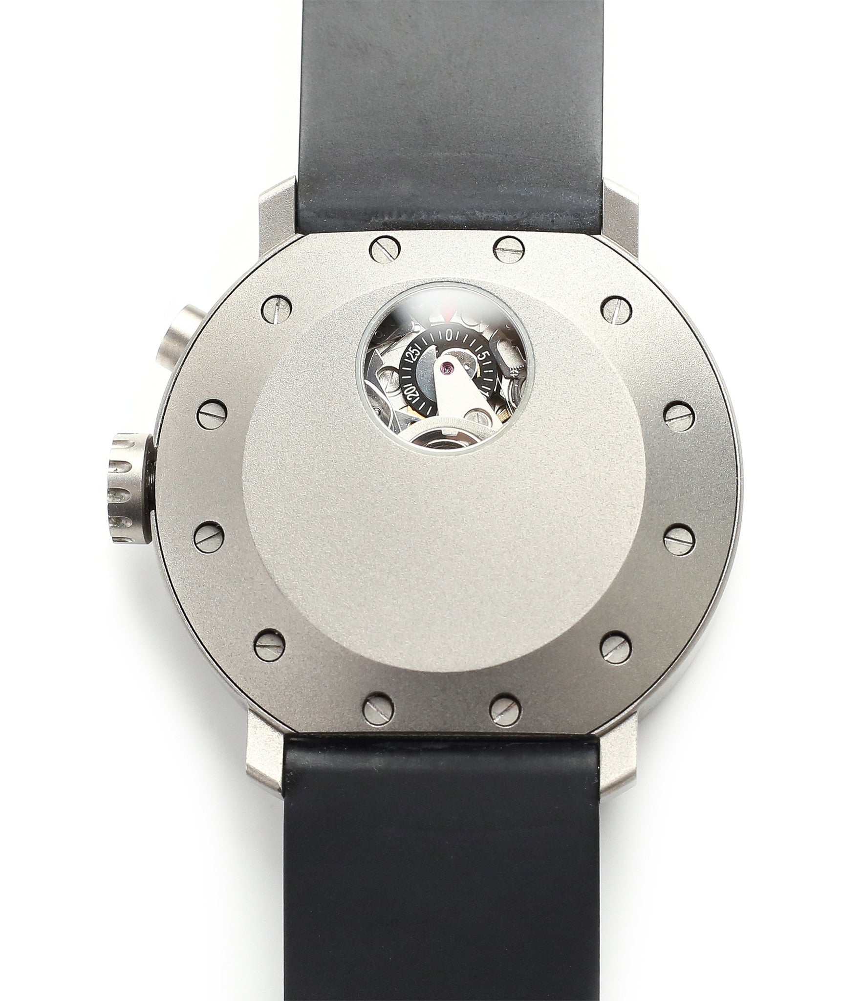 buy rare MIH titanium watch with black dial annual calendar for sale online at WATCH XCHANGE LONDON