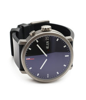 buy rare MIH titanium watch with black dial annual calendar for sale online at WATCH XCHANGE LONDON