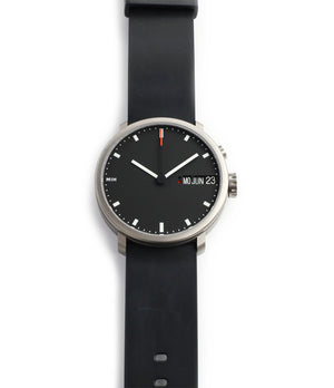 buy rare MIH titanium watch with black dial annual calendar for sale online at WATCH XCHANGE LONDON