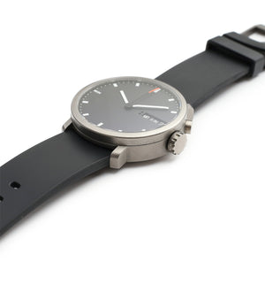 buy rare MIH titanium watch with black dial annual calendar for sale online at WATCH XCHANGE LONDON