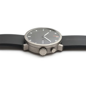 buy rare MIH titanium watch with black dial annual calendar for sale online at WATCH XCHANGE LONDON