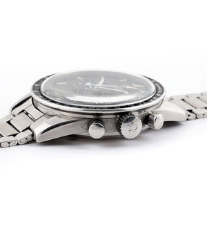 buy vintage Omega Speedmaster Pre-Professional Ed White ST 105.003-65 steel Cal. 321 manual-winding column-wheel chronograph watch with archive extracts for sale at WATCH XCHANGE London