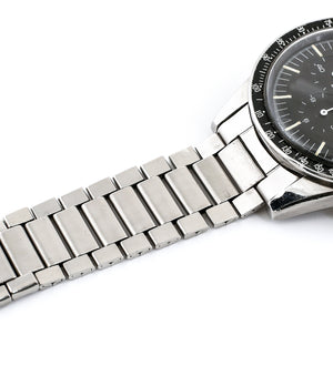 buy vintage Omega Speedmaster Pre-Professional Ed White ST 105.003-65 steel Cal. 321 manual-winding column-wheel chronograph watch with archive extracts for sale at WATCH XCHANGE London