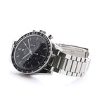 buy vintage Omega Speedmaster Pre-Professional Ed White ST 105.003-65 steel Cal. 321 manual-winding column-wheel chronograph watch with archive extracts for sale at WATCH XCHANGE London