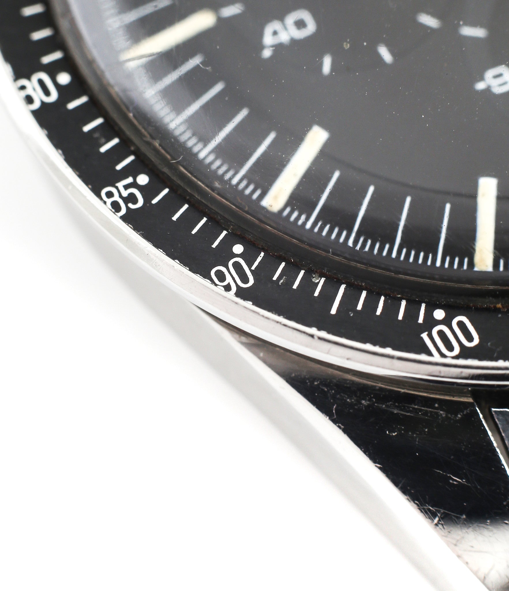 buy vintage Omega Speedmaster Pre-Professional Ed White ST 105.003-65 steel Cal. 321 manual-winding column-wheel chronograph watch with archive extracts for sale at WATCH XCHANGE London