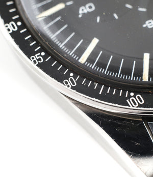 buy vintage Omega Speedmaster Pre-Professional Ed White ST 105.003-65 steel Cal. 321 manual-winding column-wheel chronograph watch with archive extracts for sale at WATCH XCHANGE London