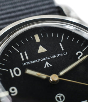 unrestored dial buy vintage IWC Mark XI RAF-issued British military pilot watch 6B/346 steel Cal. 89 manual-winding at WATCH XCHANGE London