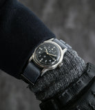 on the wrist buy vintage IWC Mark XI RAF-issued British military pilot watch 6B/346 steel Cal. 89 manual-winding at WATCH XCHANGE London