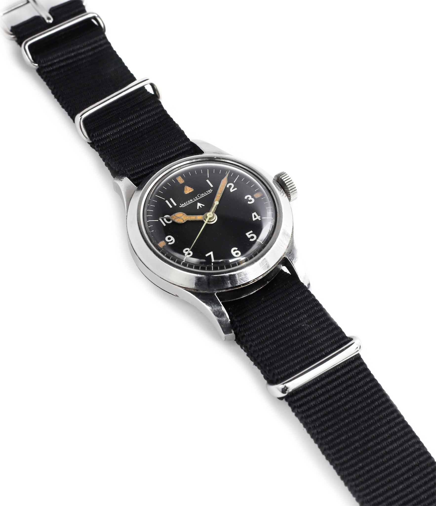 buy vintage Jaeger-LeCoultre Mark XI RAF military pilot watch 6B/346 unrestored dial cathedral hands at WATCH XCHANGE LONDON military watch online specialist