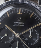 black dial buy vintage Omega Speedmaster Pre-Professional Ed White ST 105.003 steel manual-winding chronograph watch black dial at WATCH XCHANGE LONDON