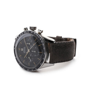 buy vintage Omega Speedmaster Pre-Professional Ed White ST 105.003 steel manual-winding chronograph watch black dial at WATCH XCHANGE LONDON