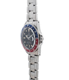 buy vintage Rolex GMT master 1675 steel watch Pepsi bezel rare full set chronometer for sale from online WATCH XCHANGE London