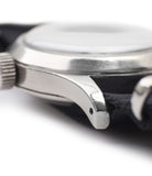 steel Jaeger-LeCoultre Mark 11 RAAF Australian Air Force vintage military pilot watch G6B/346 watch for sale online at A Collected Man London vintage military watch specialist